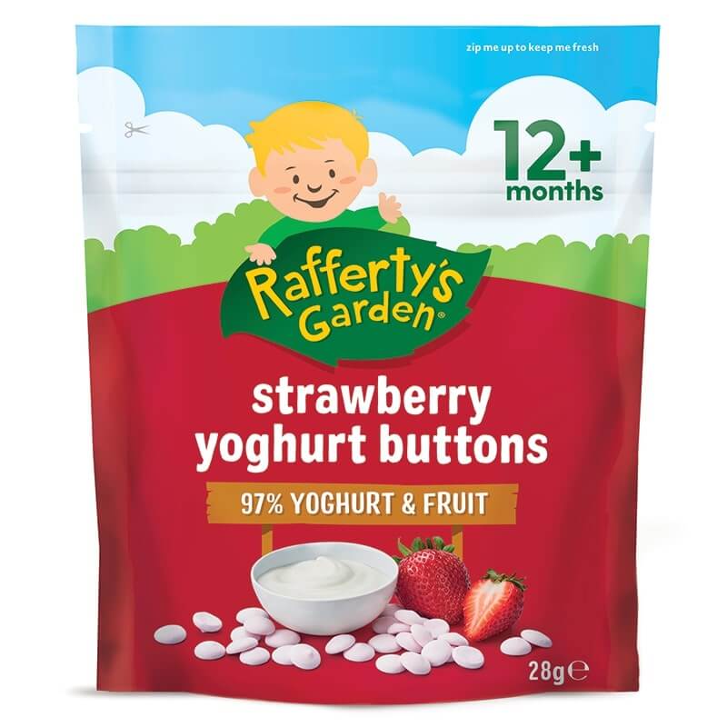 Rafferty's Garden Strawberry Yoghurt Buttons 12 Mth+ 28g