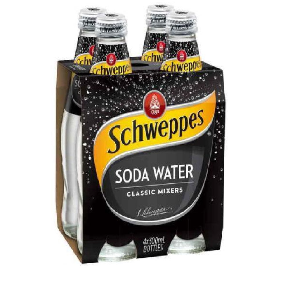 Schweppes Soda Water 4 x 300ml