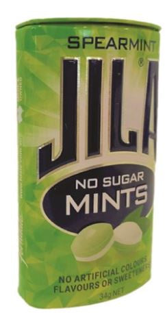 Jila Mints Spearmint Tins Sugar Free - 34g