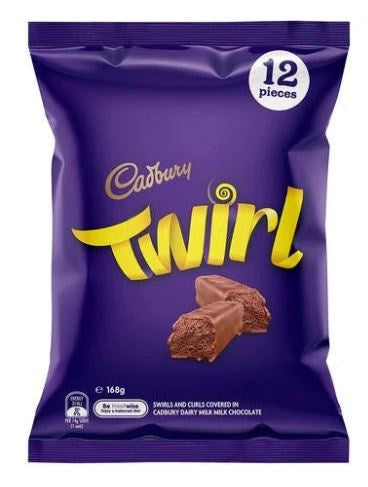 Cadbury Choc Twirl Share Pack 168gm