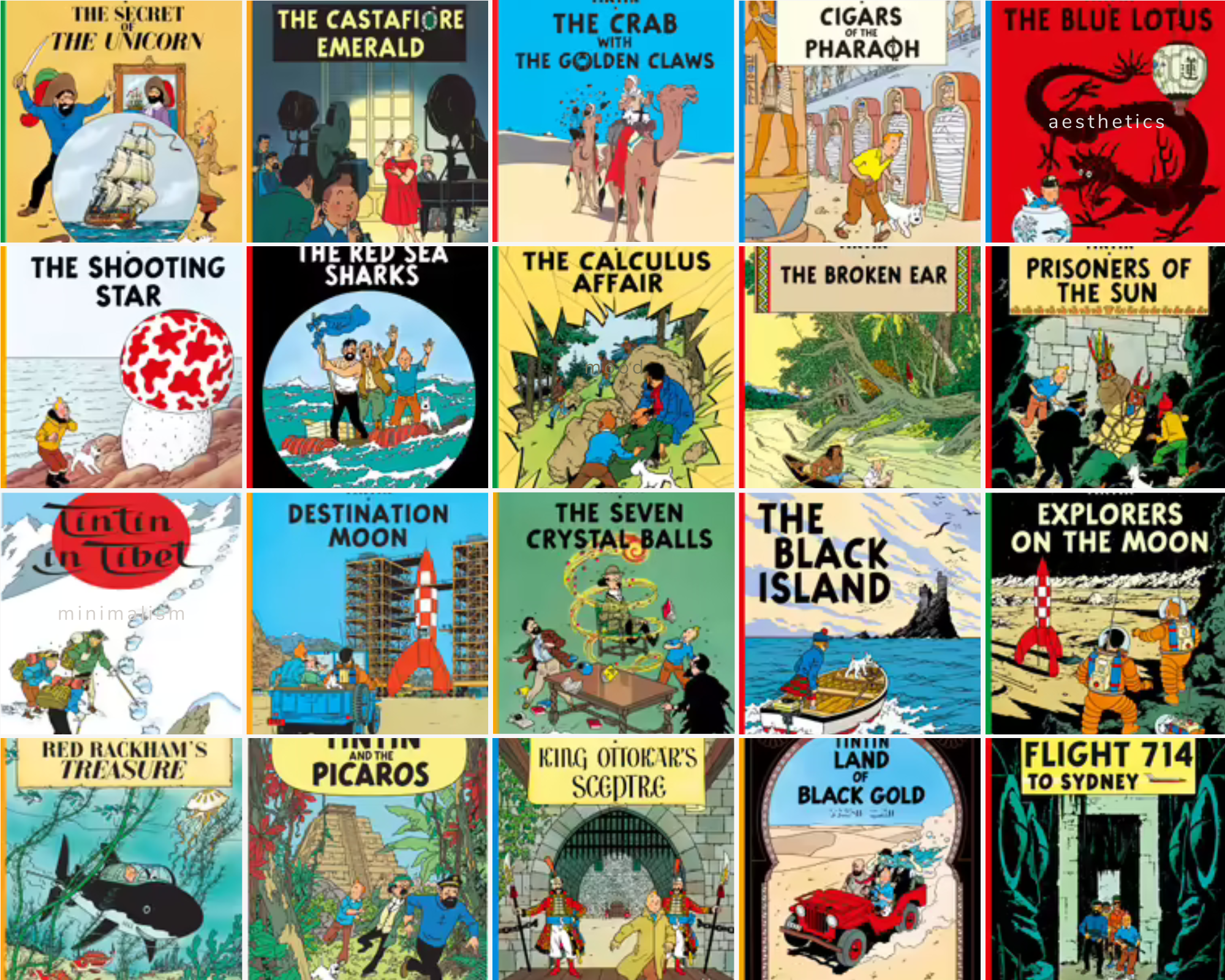 Tintin books