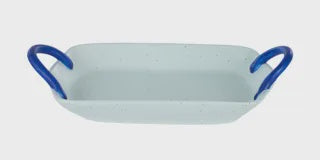 Vida Ceramic Tray 17x31.5cm Green/Blue