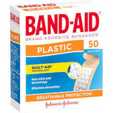 Band-Aid Plastic Adhesive Strips 50s