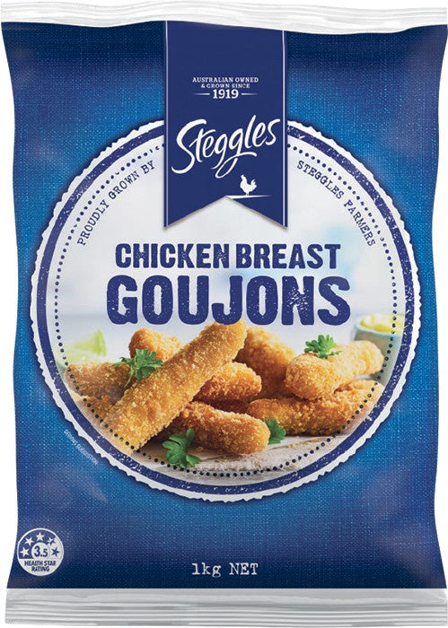 Steggles Crumbed chicken breast goujons 1kg