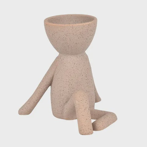 Colby Ceramic Pot 13.5x14cm Sand