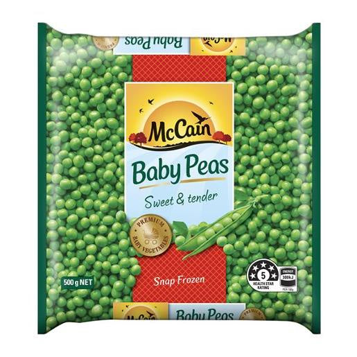 Mc Cains Premium Baby Peas Frozen 500g