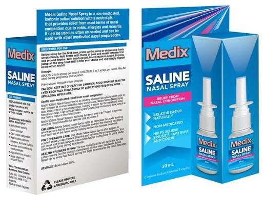 Medix Saline Nasal Spray 30ml