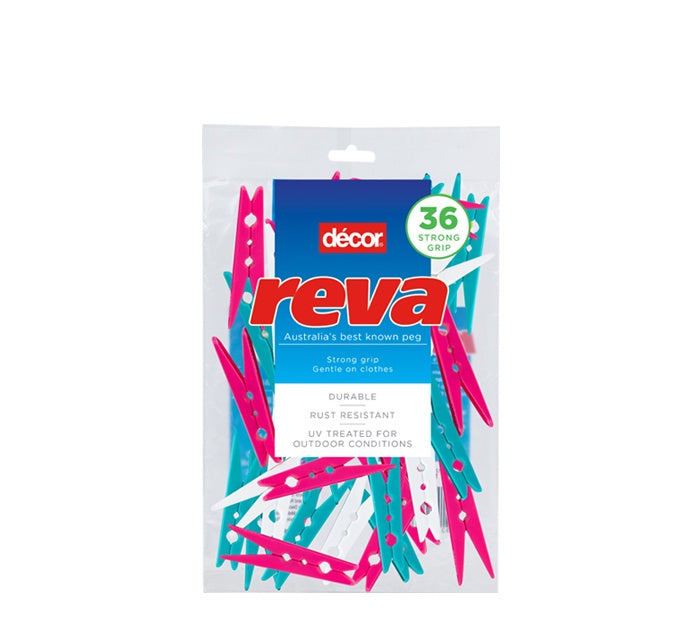 Decor Reva Clothes Pegs 36pk