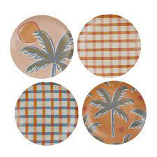 Sol Bamboo Fibre Plate 25x25 Set of 4