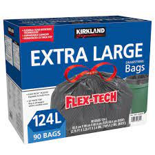 Kirkland Signature Extra Large Drawstring 124l 90 Bags