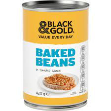 Black & Gold Baked Beans in Tomato Sauce 420g