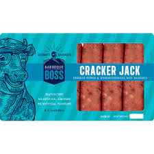 BBQ Boss Beef Sausages Cracker Jack 500g