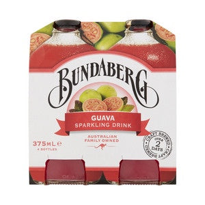 Bundaberg Guava Soft Drink 4x375ml