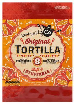 Community Co Original Tortilla Wraps x 8 365g