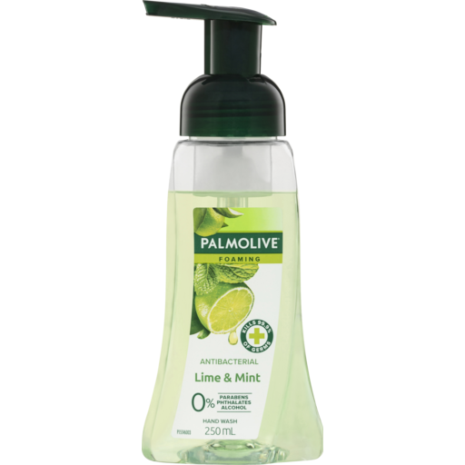 Palmolive Foaming Antibacterial Hand Wash Soap Lime & Mint Pump 250ml