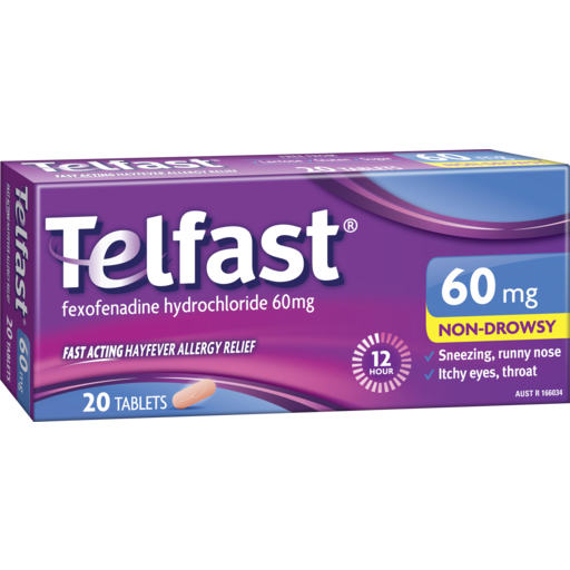 Telfast Hayfever & Allergy 60mg 20pk