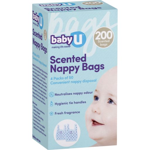 Baby U Nappy Bags 200pk