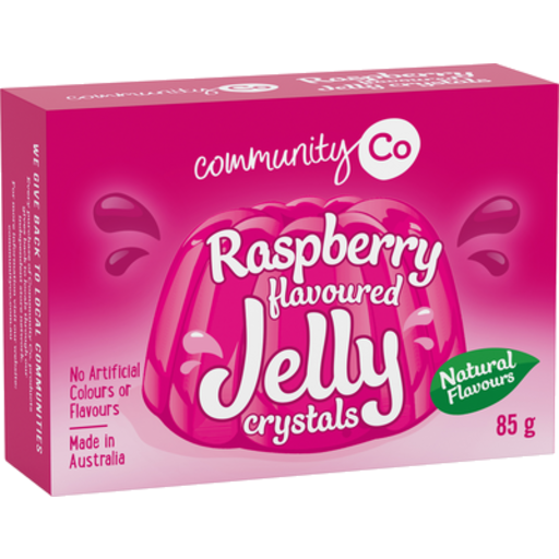 Community Co Raspberry Flavoured Jelly Crystals 85g