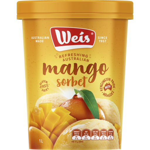 Weis Mango Sorbet 1L