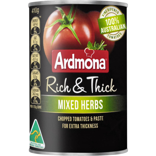 Ardmona Chopped Tomato & Mixed Herbs 410g