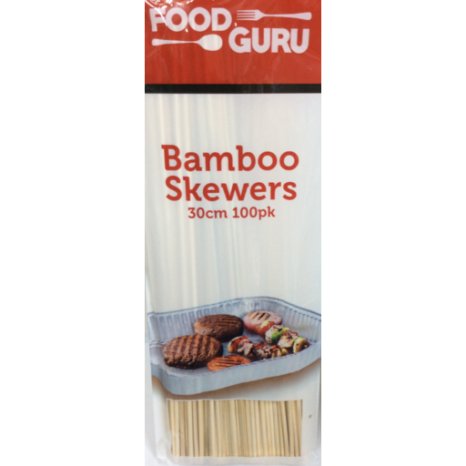 Food Guru Bamboo Skewers 100pk