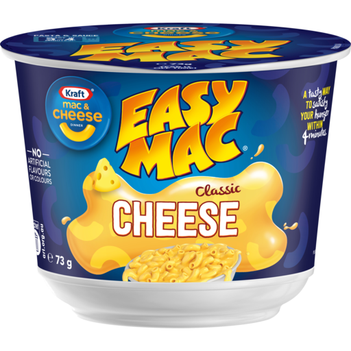 Kraft Easy Mac & Cheese Macaroni Pasta Classic Cheese Bowl 73g