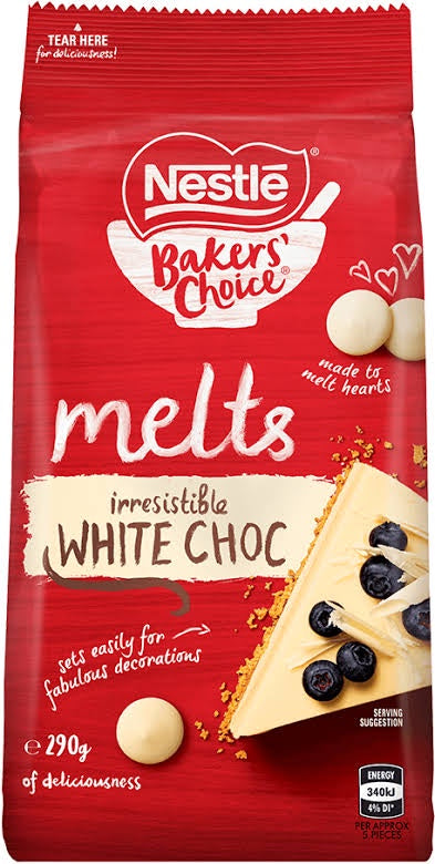 Nestle Baking White Chocolate Melts 290g