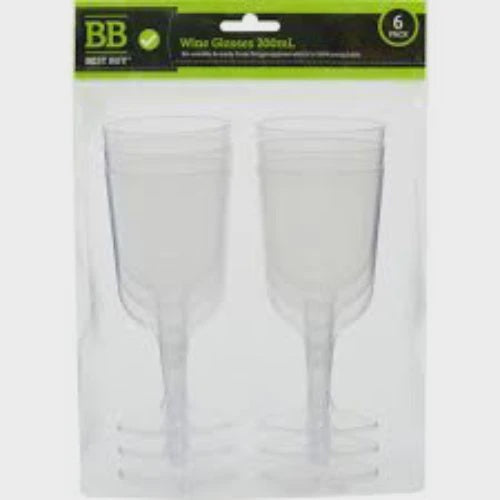 Best Buy Wine Glass Recylable 6 Pack