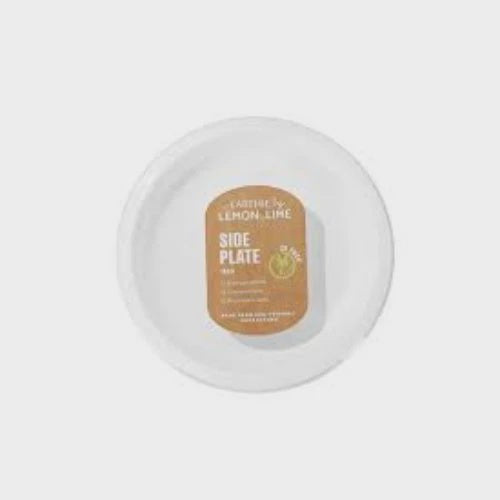 Lemon & Lime Disposable Side Plate White 18cm 30 Pack