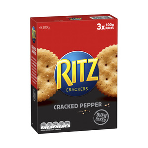 Ritz Crackers Cracked Pepper Black 227g