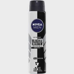 Nivea Men Black & White Aerosol Antiperspirant Deodorant 250ml