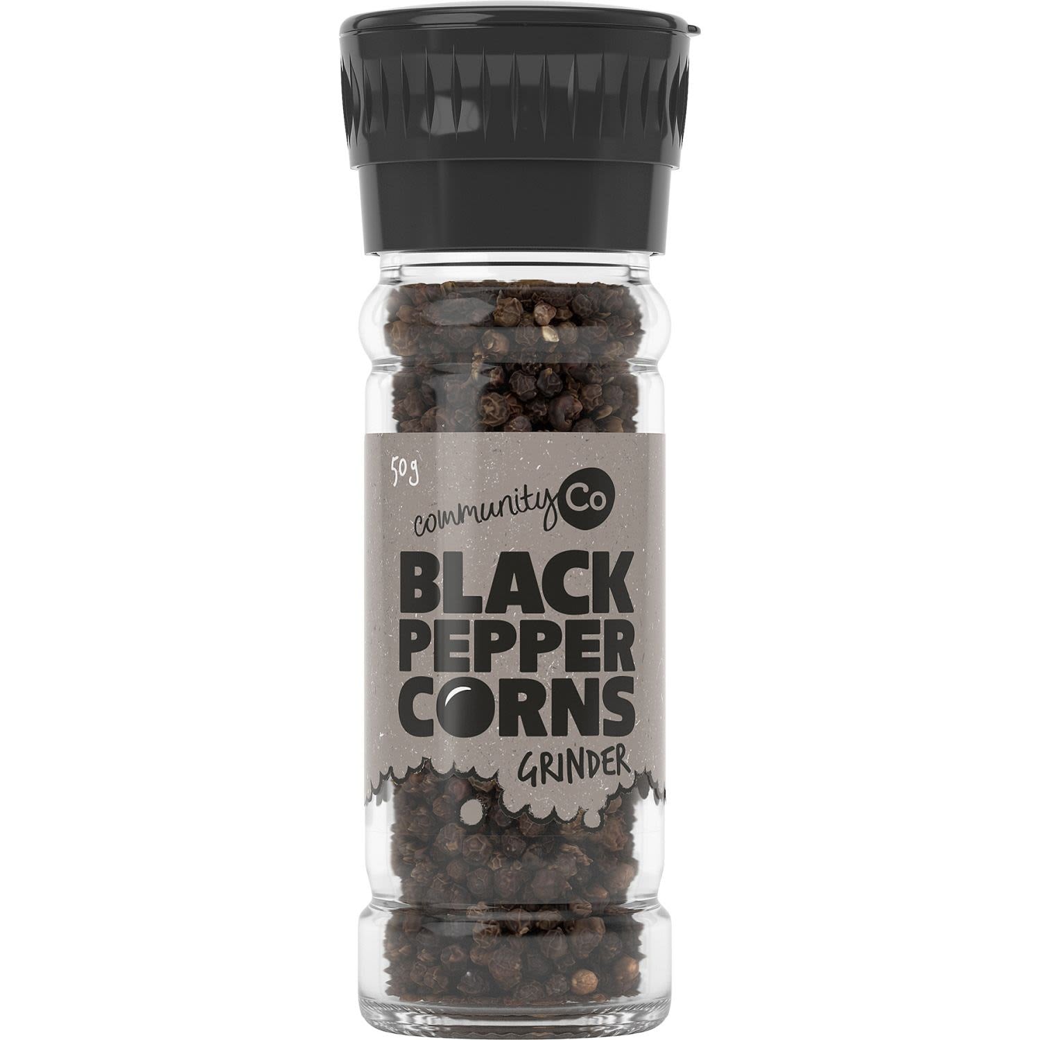 Community Co Black Peppercorn Grinder 50g