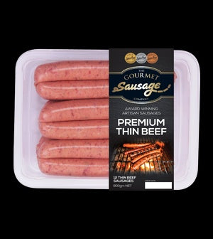 The Gourmet Sausage Co. Thin Premium Beef 800g