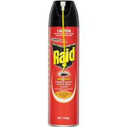 Raid One Shot Pest Surface Crawling Insects Spray Targetkill 300g