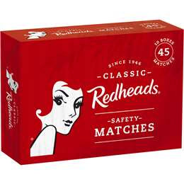 Redheads Safety Matches 10x 45pk