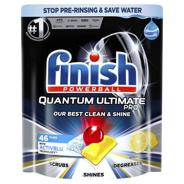 Finish Quantum Ultimate Pro Dishwasher Tablets Lemon 46 Pack