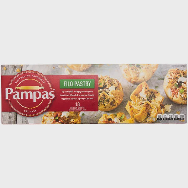 Pampas filo pastry frozen 375 g