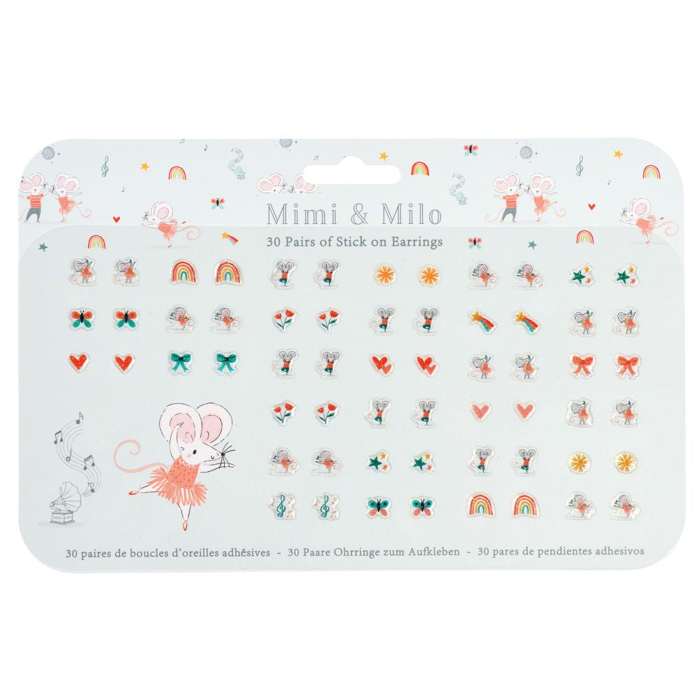 Rex london mimi and milo stick on earrings