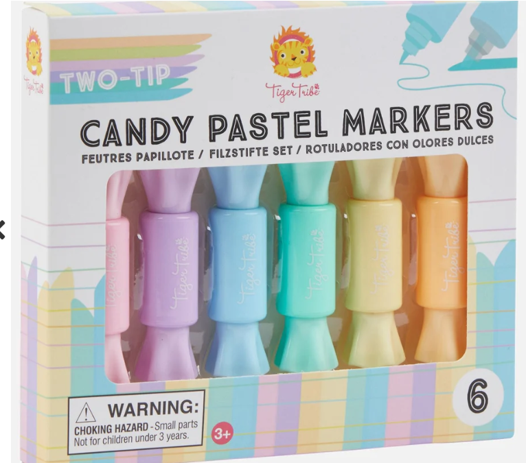 Tiger Tribe Candy Pastel Markers 6pk